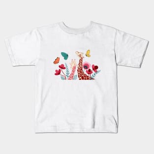 love giraffes Kids T-Shirt